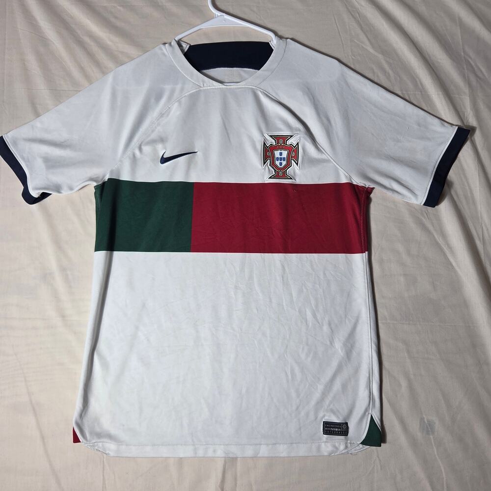 Nike Portugal 2018 World Cup Away Jersey Men's Medium White Dri-Fit
